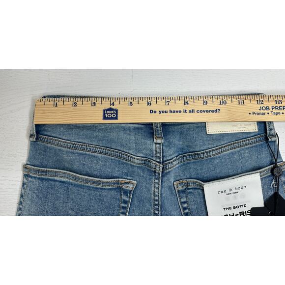 Rag & Bone The Sofie Flexi High Rise Ultra Wide Ankle Jeans Casual Relaxed 25 - Picture 11 of 11